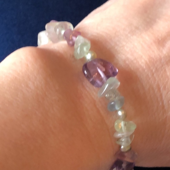 Lilac & Pearl Sterling Silver Bracelet - Picture 13 of 15